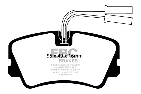 Pastiglie Freno EBC Ultimax DP717 per Alfa Romeo 33, Alfa Romeo 90 e altre