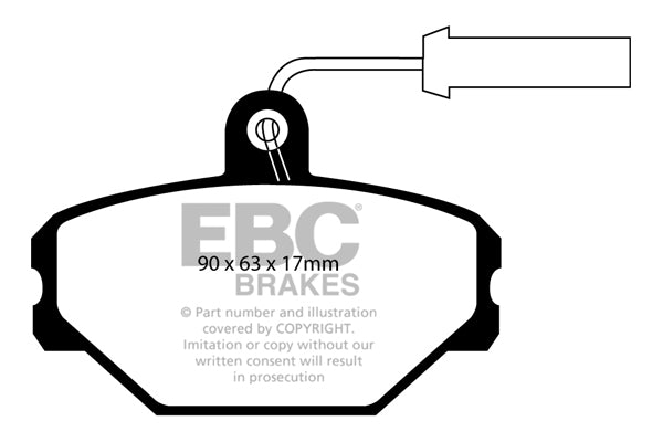 Pastiglie Freno EBC Ultimax DP718 per Fiat Panda, Lancia Y10 e altre