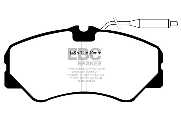 Pastiglie Freno EBC Ultimax DP735 per Fiat Ducato Maxi, Alfa Romeo AR6 e altre
