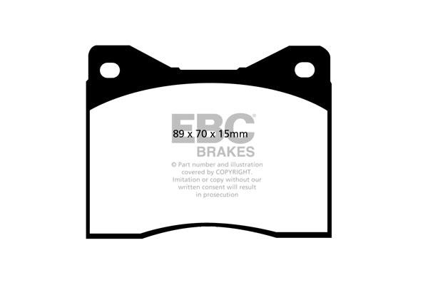Pastiglie Freno EBC Bluestuff NDX DP5753/2NDX per BMW Serie 5 (E12), Lamborghini Diablo e altre