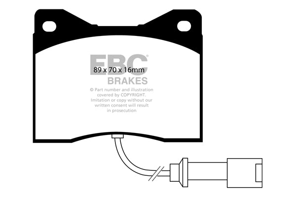 Pastiglie Freno EBC Redstuff DP3753C per BMW Serie 6 (E24), BMW Serie 7 (E23) e altre