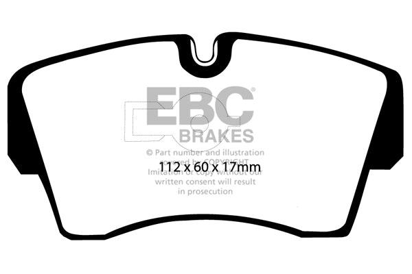Pastiglie Freno EBC Ultimax DP754 per Opel Senator, Vauxhall Senator e altre