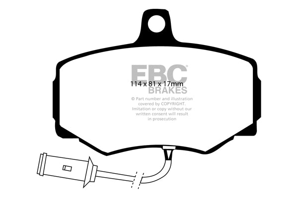 Pastiglie Freno EBC Redstuff DP3756C per Daimler Sovereign e Jaguar XJ6