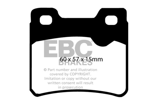 Pastiglie Freno EBC Yellowstuff DP4761R per Opel Vectra, Vauxhall Cavalier e altre