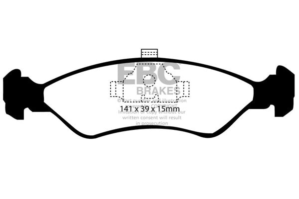 Pastiglie Freno EBC Ultimax DP766 per Suzuki Alto