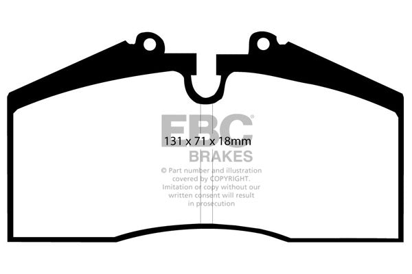 Pastiglie Freno EBC Greenstuff DP2767 per Porsche 928
