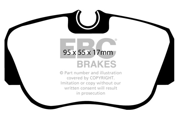 Pastiglie Freno EBC Ultimax DP778 per Mercedes-Benz 190 (W201)