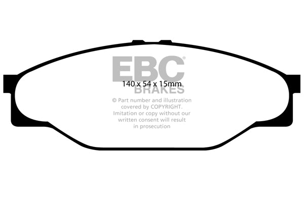 Pastiglie Freno EBC Ultimax DP787 per Toyota Hi-Lux e Toyota Hi-Ace