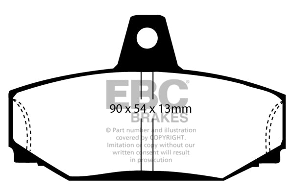 Pastiglie Freno EBC Redstuff DP3793C per Volvo S70, Volvo V70 (Mk1) e altre