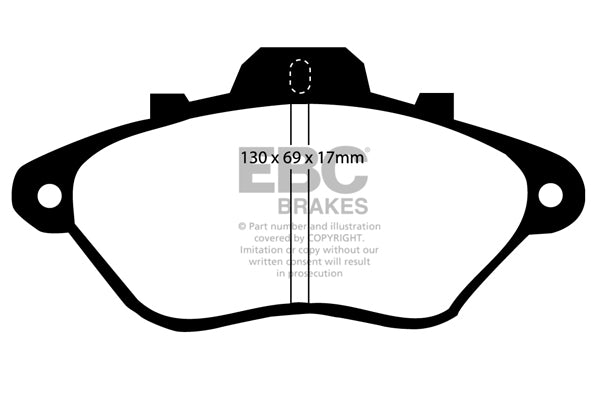 Pastiglie Freno EBC Ultimax DP794 per Citroen XM