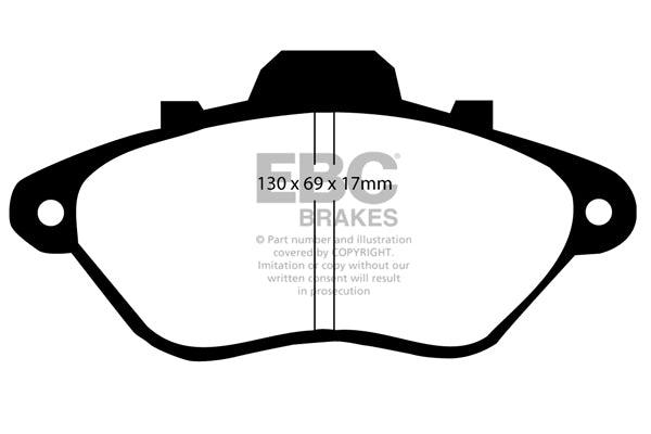 Pastiglie Freno EBC Ultimax DP794/2 per Peugeot 605