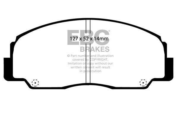 Pastiglie Freno EBC Ultimax DP799 per Daihatsu Fourtrak, Daihatsu Rugger e altre