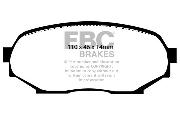 Pastiglie Freno EBC Bluestuff NDX DP5802NDX per Mazda MX5 (Mk1) (NA)