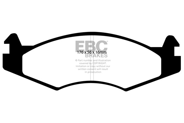 Pastiglie Freno EBC Ultimax DP813 per Jeep Cherokee