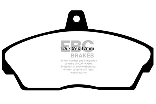 Pastiglie Freno EBC Ultimax DP815 per Rover 200, Rover 400 e altre