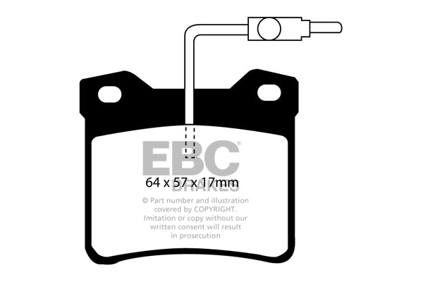 Pastiglie Freno EBC Greenstuff DP2816 per Peugeot 607