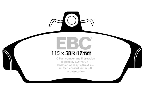 Pastiglie Freno EBC Ultimax DP817 per Rover Metro, MG TF e altre