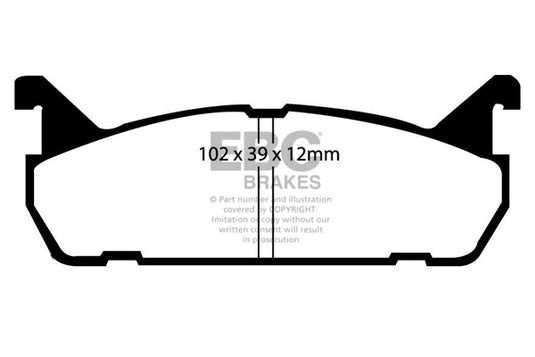 Pastiglie Freno EBC Yellowstuff DP4828R per Mazda 323, Mazda AZ-3 e altre