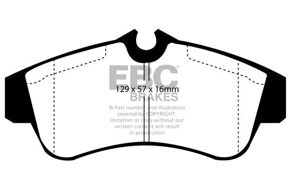 Pastiglie Freno EBC Yellowstuff DP4833R per Nissan Primera e Nissan Almera