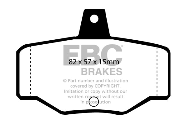 Pastiglie Freno EBC Yellowstuff DP4834R per Nissan Primera, Nissan Almera e altre