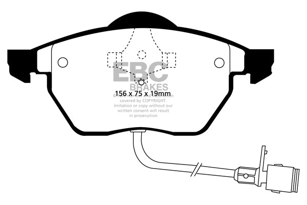 Pastiglie Freno EBC Ultimax DP836 per Audi A4 (B5), Volkswagen Passat e altre