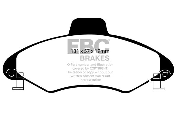 Pastiglie Freno EBC Ultimax DP837/2 per Ford Escort (Mk6)