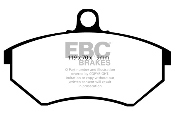 Pastiglie Freno EBC Greenstuff DP2841/2 per Volkswagen Passat, Volkswagen Golf (Mk2) e altre