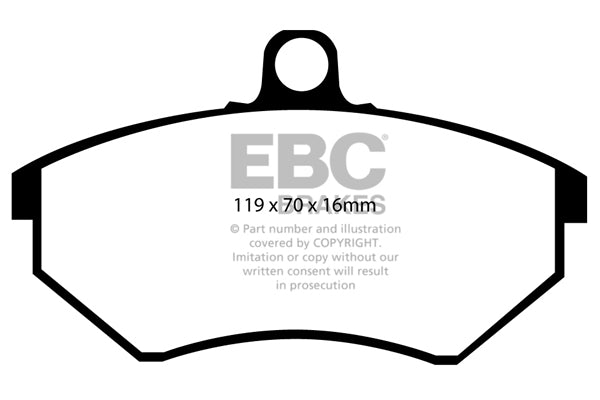 Pastiglie Freno EBC Ultimax DP841 per Volkswagen Golf (Mk3), Volkswagen Vento e altre
