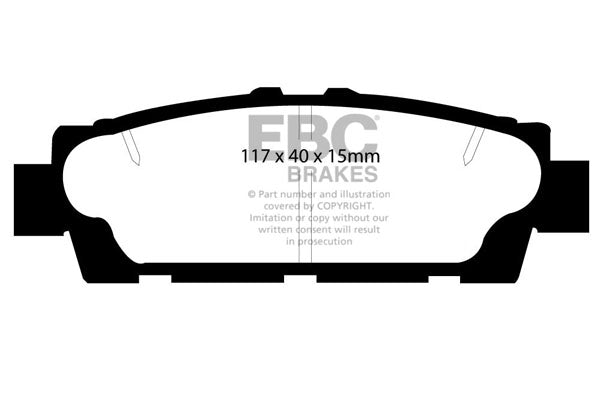 Pastiglie Freno EBC Ultimax DP875 per Lexus LS400