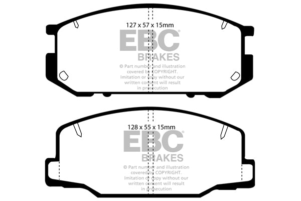 Pastiglie Freno EBC Ultimax DP877 per Toyota Estima, Toyota Lucida e altre