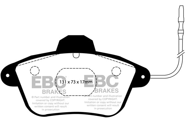 Pastiglie Freno EBC Ultimax DP882 per Citroen XM