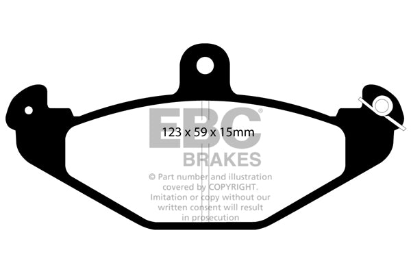 Pastiglie Freno EBC Greenstuff DP2885 per Renault Safrane, Renault Laguna Saloon e altre