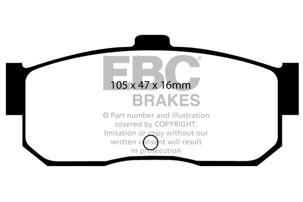 Pastiglie Freno EBC Greenstuff DP2889 per Nissan QX, Nissan Sunny e altre