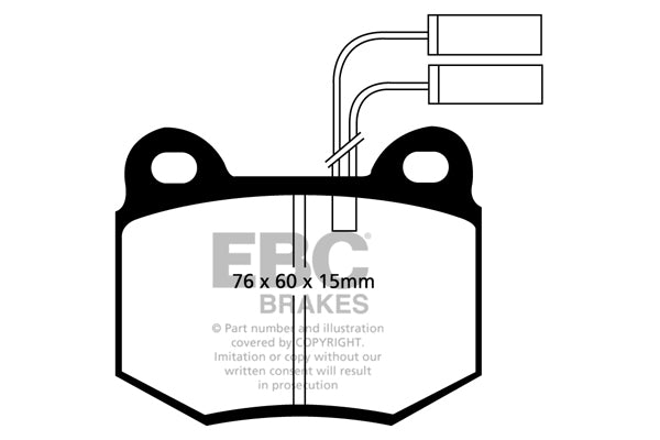 Pastiglie Freno EBC Ultimax DP912 per Alfa Romeo 75