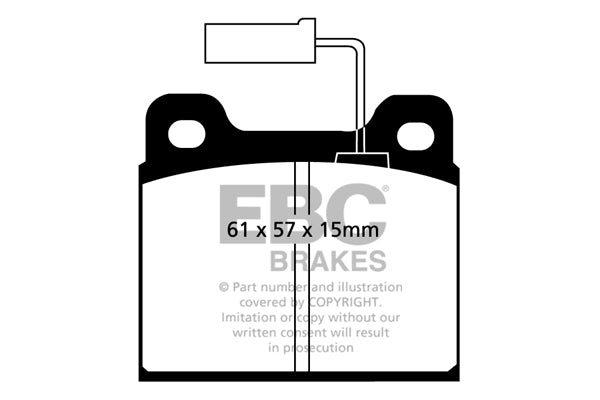 Pastiglie Freno EBC Ultimax DP913 per Alfa Romeo 75