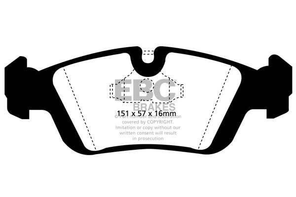 Pastiglie Freno EBC Greenstuff DP2914 per BMW Serie 3 (E36), BMW Serie 3 (E46) e altre