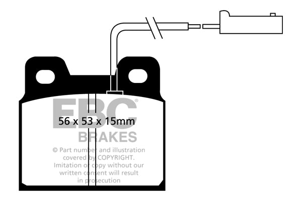 Pastiglie Freno EBC Ultimax DP916 per Alfa Romeo 75