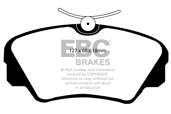 Pastiglie Freno EBC Ultimax DP937 per Opel Omega, Vauxhall Omega e altre
