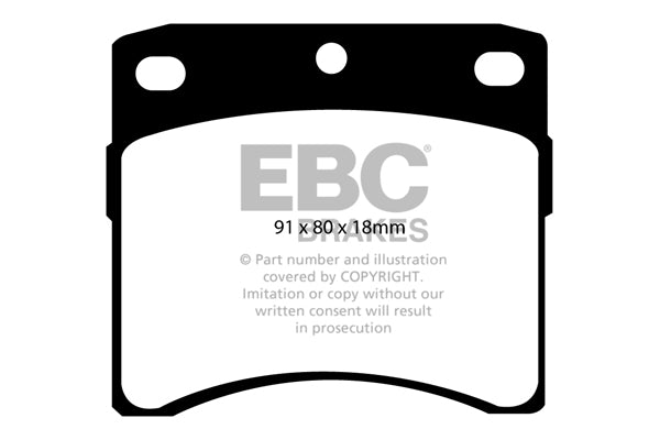 Pastiglie Freno EBC Ultimax DP939 per Volkswagen Caravelle e Volkswagen Transporter (Kombi)/Camper Van