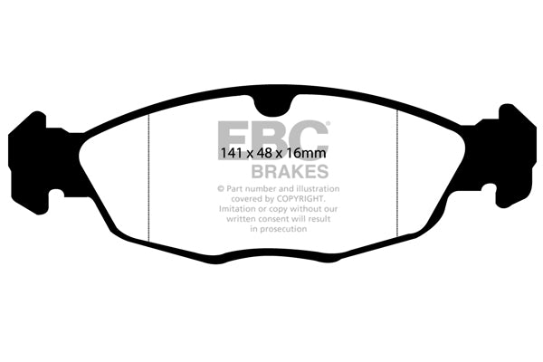 Pastiglie Freno EBC Greenstuff DP2940 per Opel Astra (F), Vauxhall Astra (F) e altre