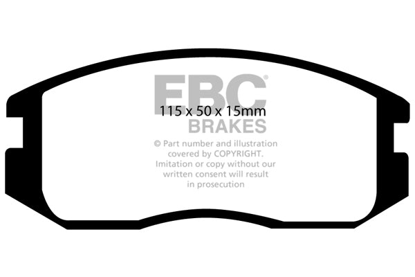 Pastiglie Freno EBC Ultimax DP941 per Mitsubishi Lancer, Proton Mpi e altre