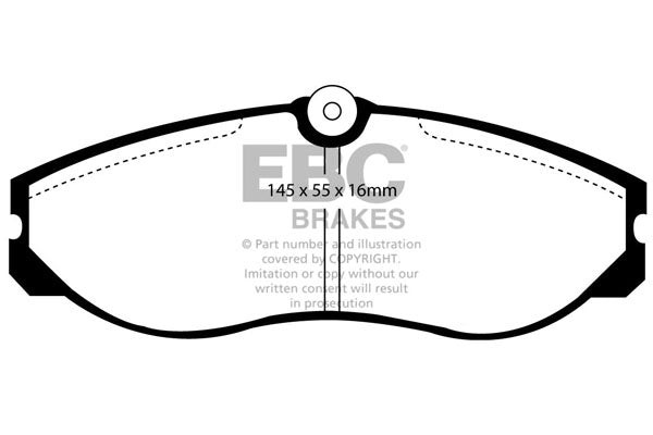 Pastiglie Freno EBC Ultimax DP947 per Nissan Terrano II, Nissan Serena e altre