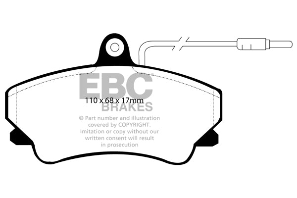 Pastiglie Freno EBC Ultimax DP952 per Renault Espace (Mk2)