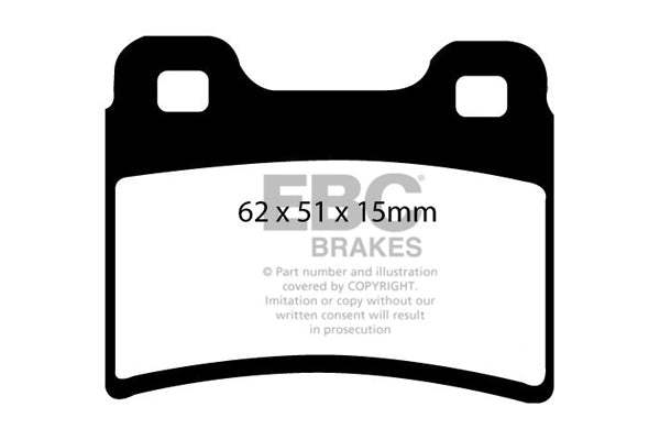 Pastiglie Freno EBC Ultimax DP953 per Ford Escort (Mk6), Ford Escort (Mk5) e altre