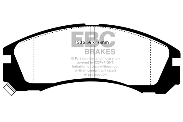 Pastiglie Freno EBC Bluestuff NDX DP5954NDX per Mitsubishi Pajero, Mitsubishi Galant e altre