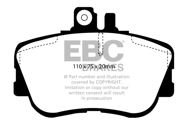Pastiglie Freno EBC Greenstuff DP2962 per Mercedes-Benz Classe C (W202)