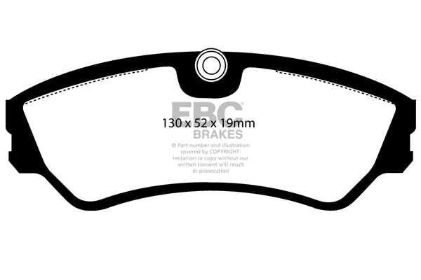 Pastiglie Freno EBC Ultimax DP967 per Volkswagen Transporter (Kombi)/Camper Van
