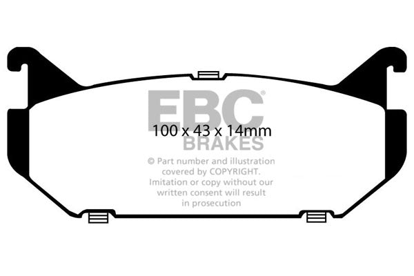 Pastiglie Freno EBC Greenstuff DP2972 per Mazda 626, Ford Probe e altre
