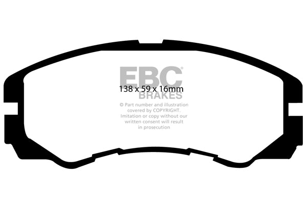 Pastiglie Freno EBC Greenstuff DP6973 per Opel Frontera, Vauxhall Frontera e altre