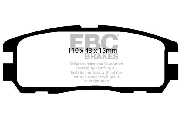 Pastiglie Freno EBC Ultimax DP974 per Opel Frontera, Vauxhall Frontera e altre